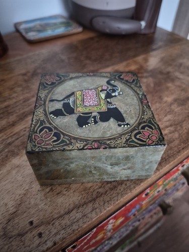 Vintage marble jewelry storage - marble,