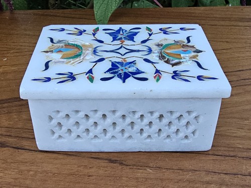 Marble jewelry box - box, semi