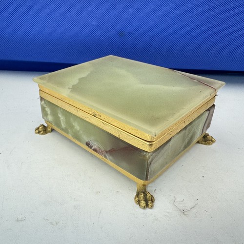 Jade chest green onyx marble - green,