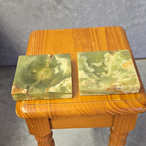 Vintage green onyx stone - green,