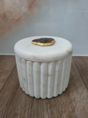 Marble trinket storage - trinket/storage, box