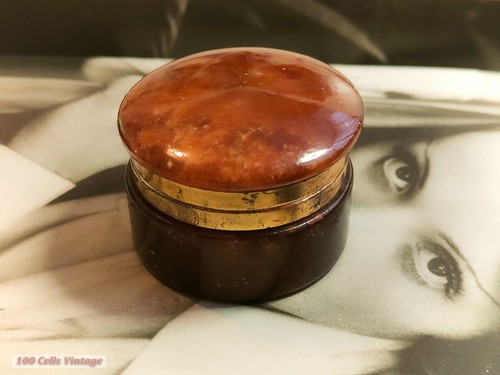Small brown marble 5cm-Vintage