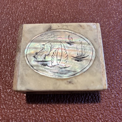 Marble trinket box - box, with