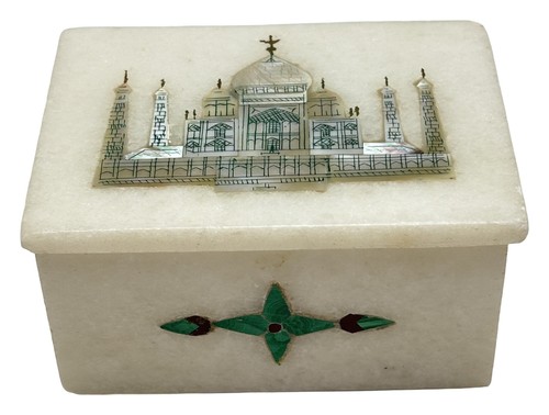 Vintage white marble inlay - marble,