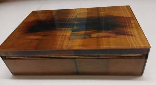 Vintage tiger eye - and, white