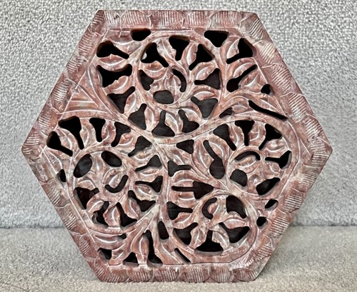 Vintage hexagonal trinket - vintage,
