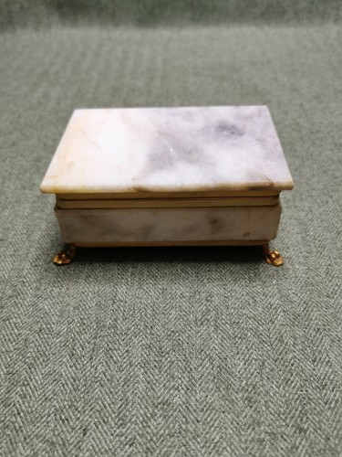 Vintage jewelry box marble - vintage,