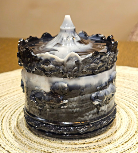 Black white marble - white, marble-effect