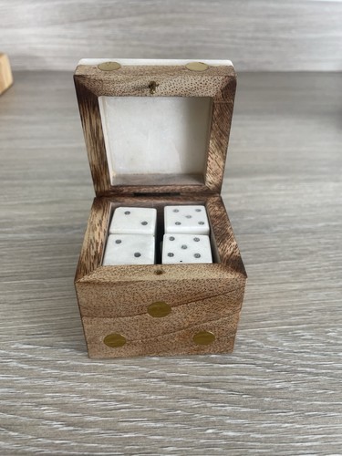 Marble dice set white - dice, set,